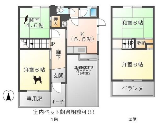 兵庫県姫路市大津区恵美酒町1丁目(一戸建)の賃貸物件1の間取り