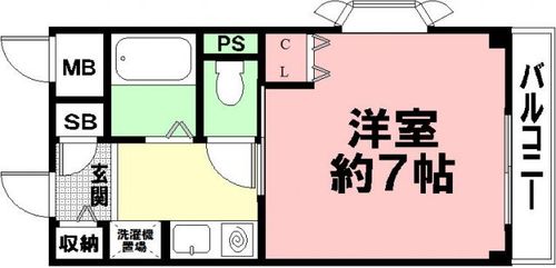 兵庫県神戸市灘区泉通6丁目(マンション)の賃貸物件の間取り