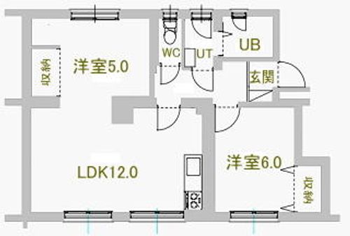 リヴェール中島の間取り