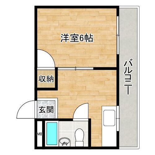 シャルム枝光305の間取り