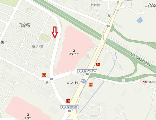 兵庫県神戸市西区竜が岡1丁目(マンション)の賃貸物件の地図