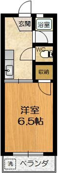 飛松ハイツ203の間取り