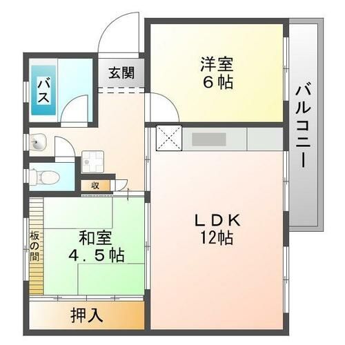 浅香山住宅9棟の間取り