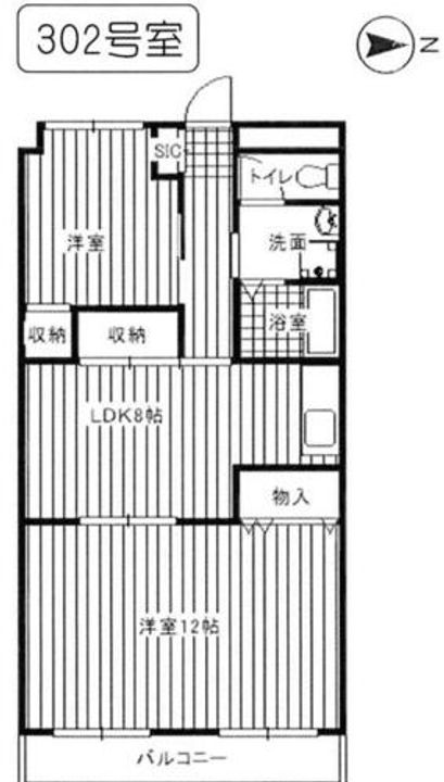 豊マンションの間取り