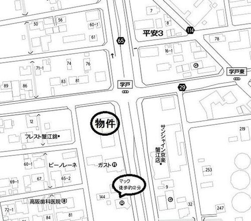 豊マンションの地図