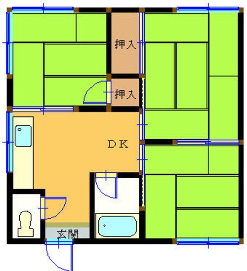 福岡県北九州市小倉北区金田2丁目(アパート)の賃貸物件の間取り