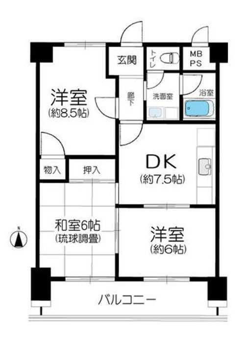 大手前ヒルズの間取り