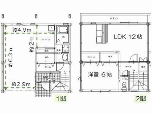 ガレージハウス中島Bの間取り