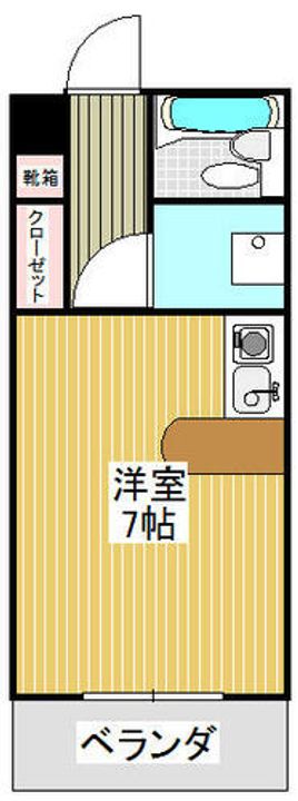 ライオンズマンション京都東堀川406の間取り