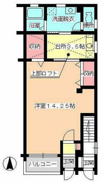 コーポカナⅡの間取り