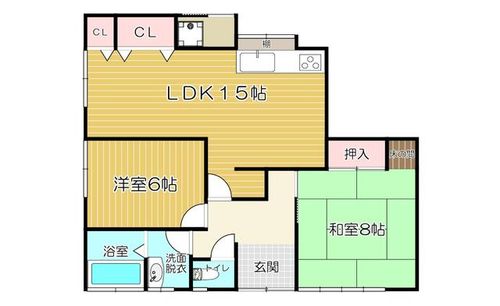 福岡県北九州市小倉北区霧ケ丘3丁目(一戸建)の賃貸物件の間取り