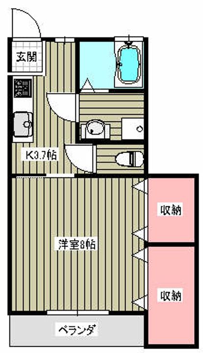 ルーエ雅102の間取り