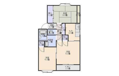 プリマベーラA棟201の間取り