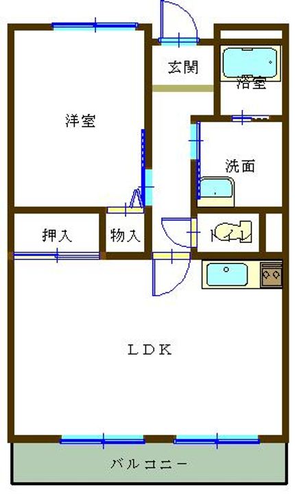 ビラ富が丘の間取り