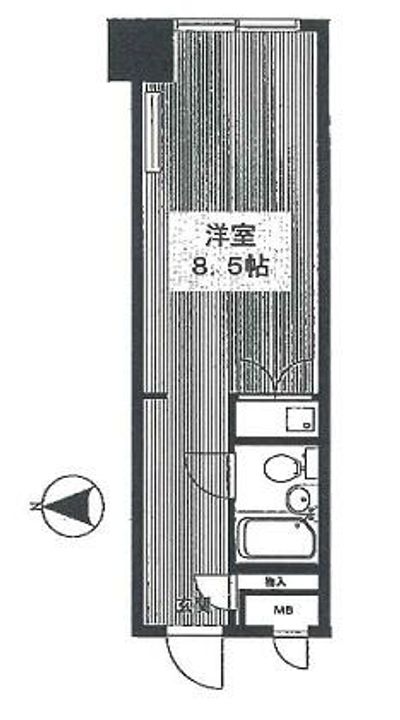 中島公園ハウス311の間取り