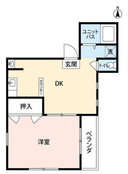 愛知県名古屋市北区御成通1丁目(マンション)の賃貸物件の間取り
