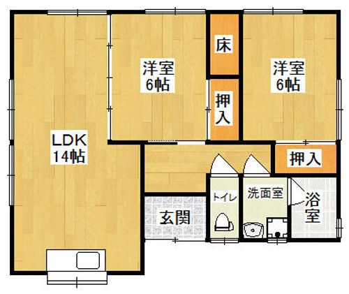 福岡県豊前市大字松江(一戸建)の賃貸物件の間取り