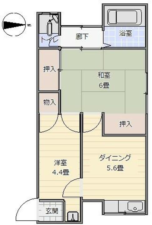 丸尾文化2の間取り