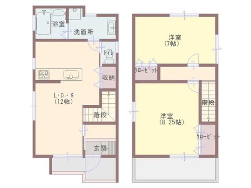 兵庫県姫路市増位本町1丁目(一戸建)の賃貸物件の間取り