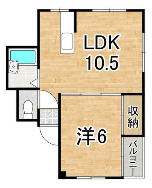 福岡県福岡市早良区百道1丁目(マンション)の賃貸物件の間取り