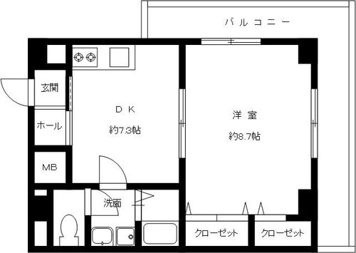 兵庫県神戸市東灘区北青木4丁目(マンション)の賃貸物件の間取り