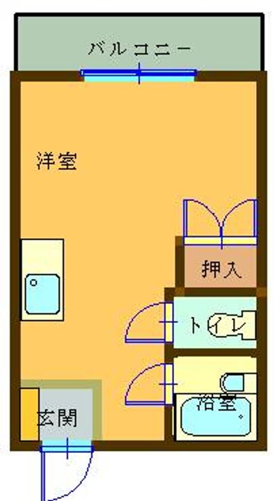 福岡県北九州市小倉北区清水5丁目(マンション)の賃貸物件の間取り
