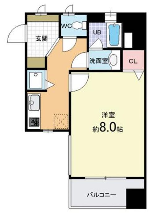 Sumika六角高倉306の間取り