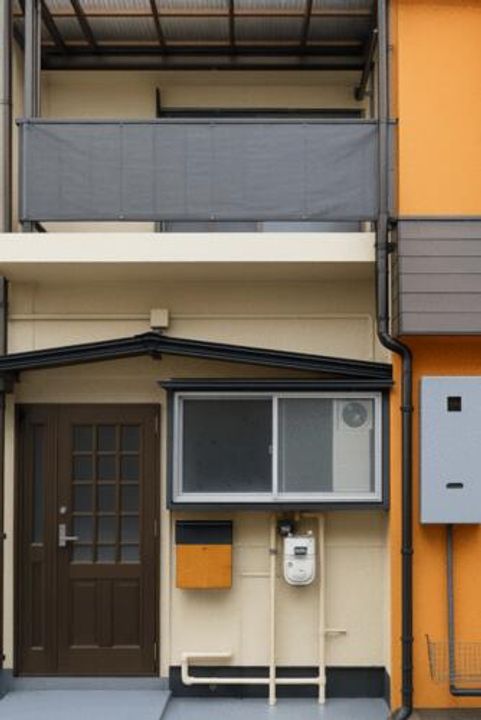 大阪府四條畷市江瀬美町(テラスハウス)の賃貸物件の外観