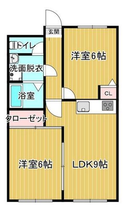 福岡県北九州市小倉南区東水町(マンション)の賃貸物件の間取り