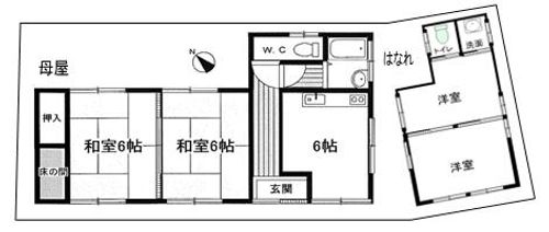 愛知県豊田市駒場町新生(一戸建)の賃貸物件の間取り
