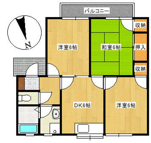 Neo Avanti ⅡB-1の間取り