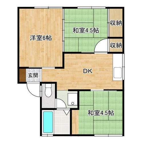 コ-ポ和光の間取り