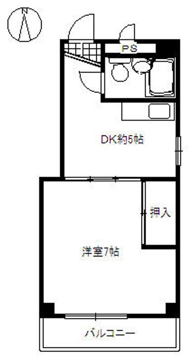 大阪府箕面市今宮3丁目(マンション)の賃貸物件の間取り