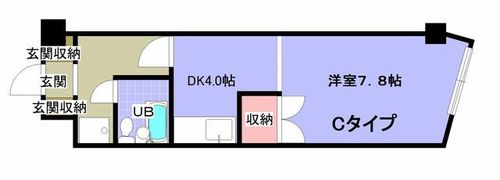 ハイツしらかば308の間取り