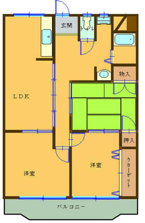 メゾンうがしまⅠの間取り