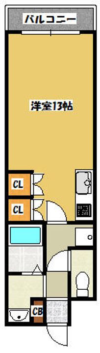 アクロス大和田401の間取り