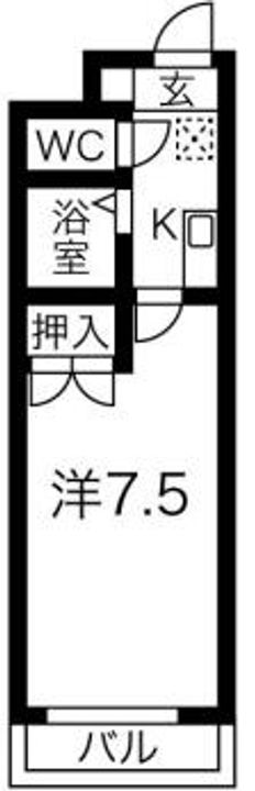 愛知県名古屋市南区三条2丁目(マンション)の賃貸物件の間取り