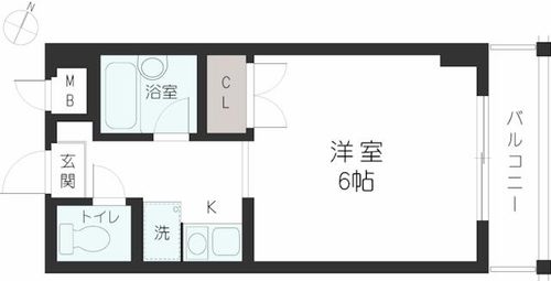 ミモザ六甲の間取り