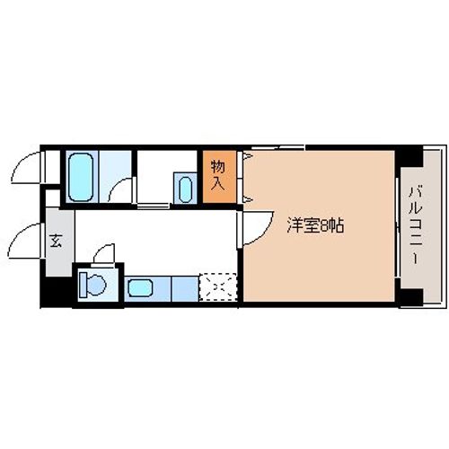 京都府長岡京市長岡2丁目(マンション)の賃貸物件の間取り