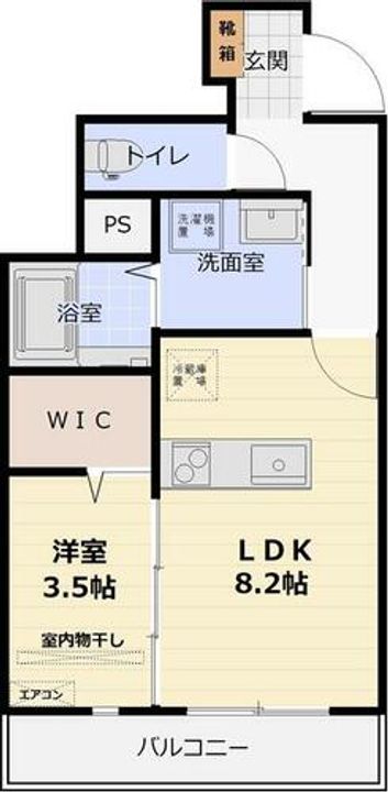 エルメゾン ルフレ303の間取り