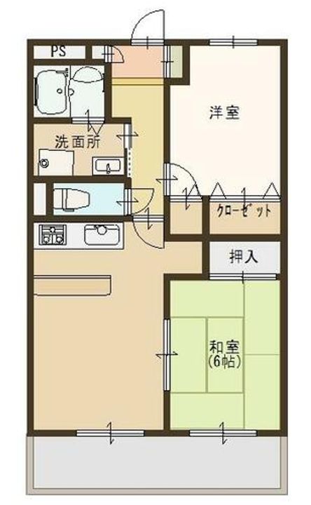 兵庫県姫路市香寺町香呂(アパート)の賃貸物件201の間取り