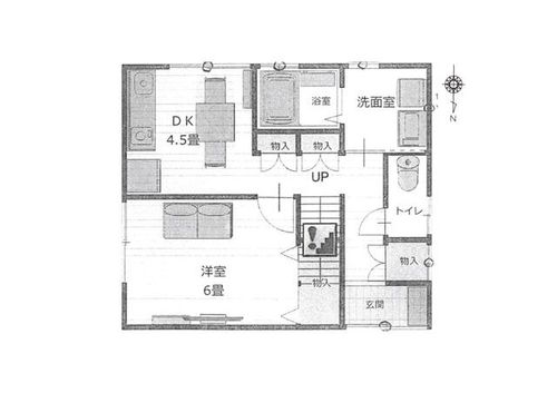 愛知県名古屋市西区上小田井1丁目(一戸建)の賃貸物件の間取り
