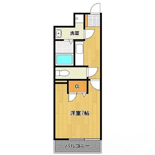 アクセス第7ビル406の間取り