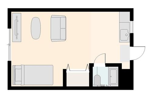 酒谷ハイツの間取り