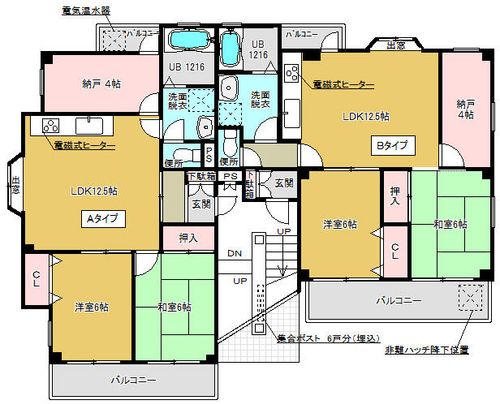 エクセリア城乾301の間取り