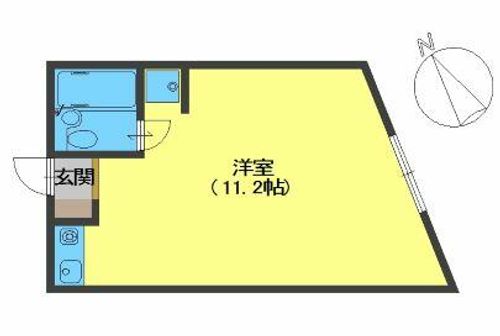シャンブル宝塚203の間取り