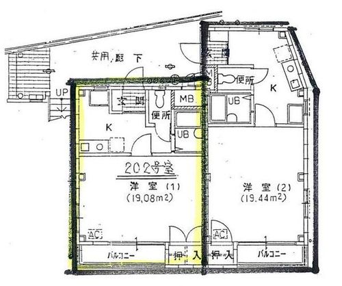愛知県常滑市新開町3丁目(アパート)の賃貸物件の間取り