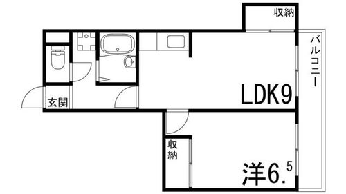 兵庫県姫路市西庄(マンション)の賃貸物件の間取り