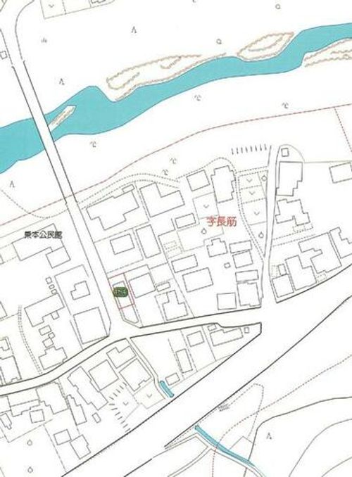 愛知県新城市乗本字長筋(一戸建)の賃貸物件の地図