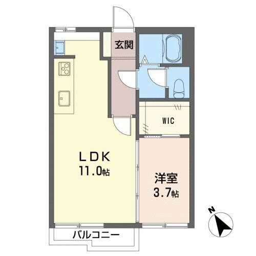 サンシャトー聖 香奈201の間取り